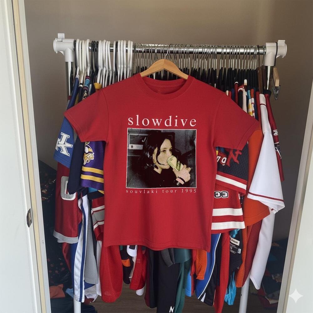 Red Slowdive Souviaky Tour Tshirt
